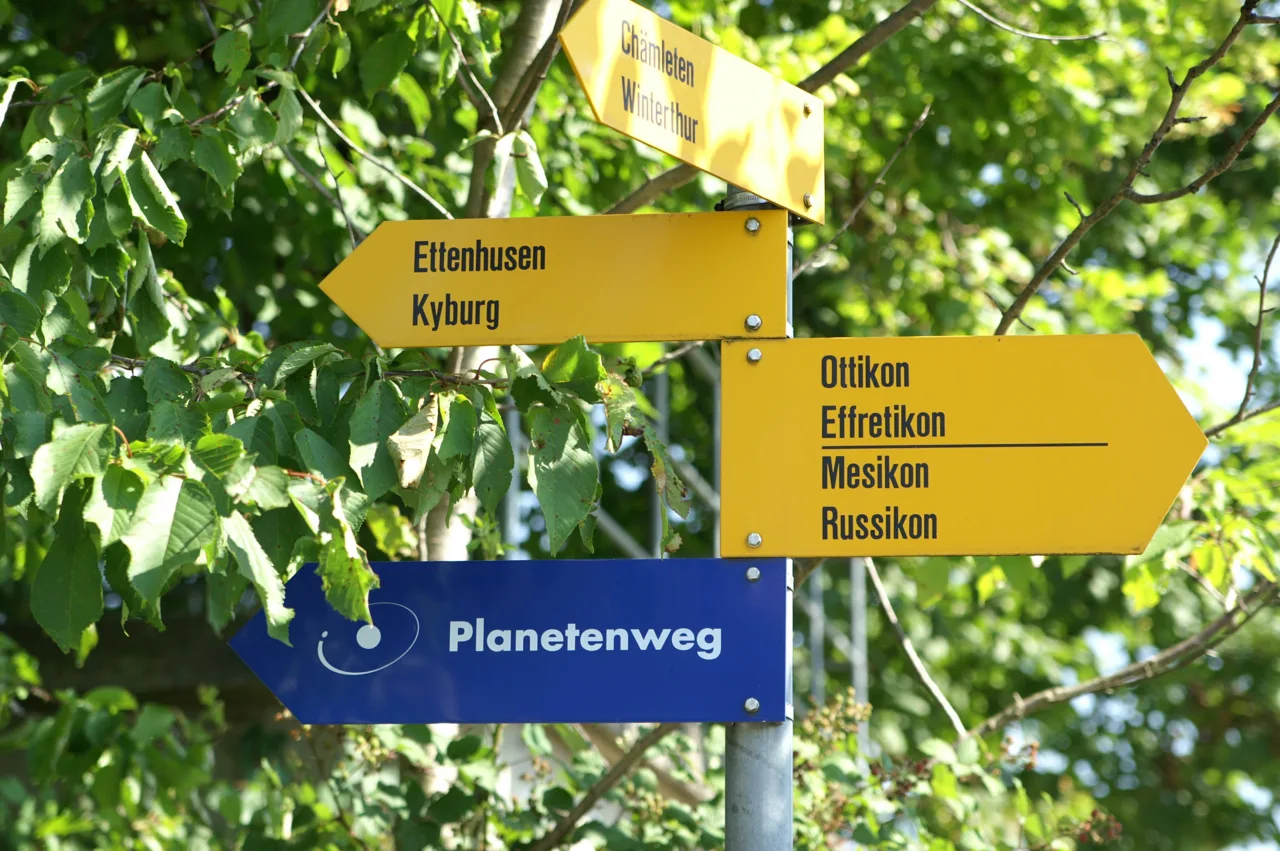 Planetenweg Wegweiser