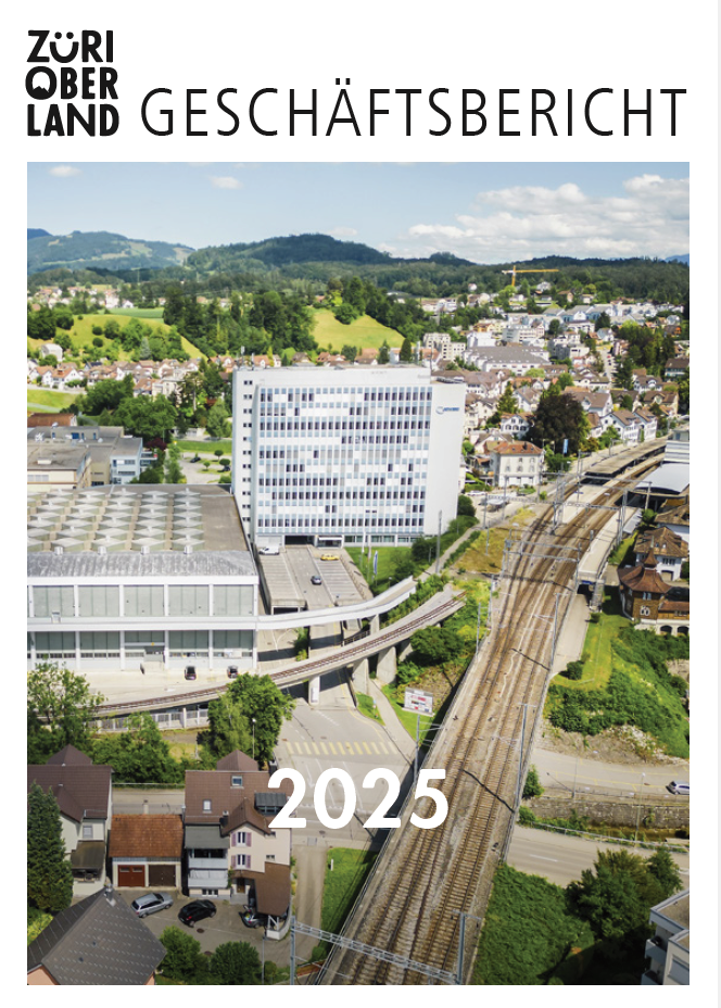 Titelbild des Geschäftsberichtes 2025 der Standortförderung Zürioberland SZO