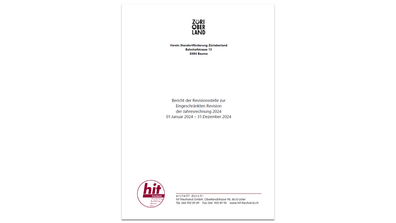 Revisionsbericht 2024 Cover