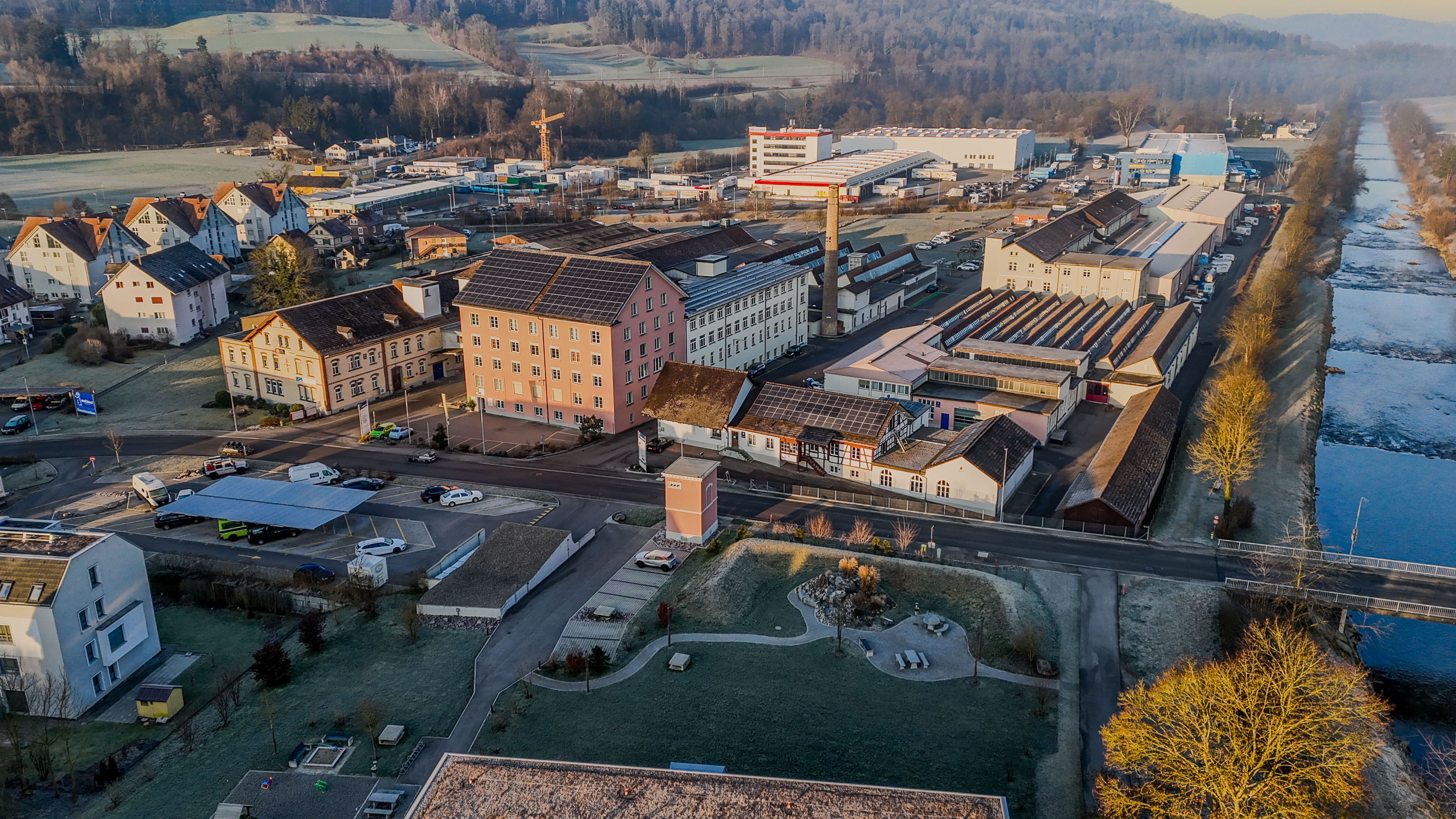 Wohn- und Gewerbehaus der Eskimo Textil AG in Turbenthal