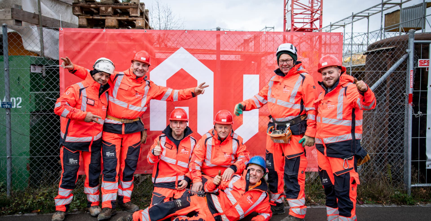 Teamfoto der Gebr. Bachmann AG Uster